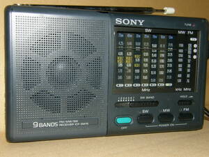 !!Sony ICF-SW15 б/у рабочий товар 9 частота 10 мир рисовое поле аудио!!