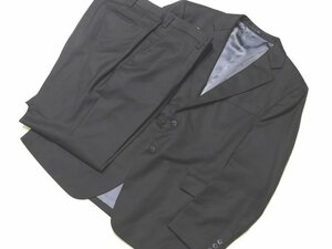 新品同様 A76 Loro Piana ロロピアーナ 製生地 メンズ 2B ジャケット シングル スーツ ◇ タック入り スラックス ブラック系 ▼ ヨト00/6C