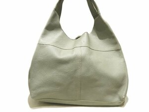 CreamCompany cream Company leather tote bag * gray khaki series lady's semi shoulder Vi10 /6C