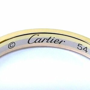 新品同様品 カルティエ ■ 14号(54) K18 YG スリーカラーゴールド トリニティ ウエディング 指輪 リング Cartier □6C エニ100の画像3