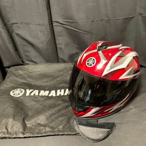 YAMAHA 海外版 ヤマハ フルフェイスヘルメット QC01 Mサイズ 57〜58㎝ レッド 赤 保存袋付き ヘルメット 