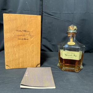 未開栓 NIKKA WHISKY Grand Age ニッカ ウイスキー グランドエイジ 660ml 45パーセント 木箱入り 冊子付き 液漏れ あり 古酒 お酒 