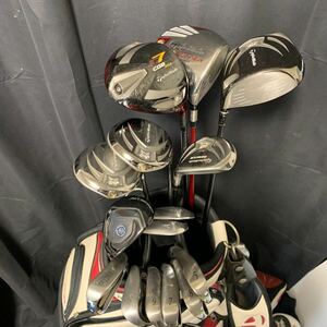 ゴルフクラブ 15本セット TaylorMade r7 CGB MAX XR BURNER JET SPEED ドライバー XXIO ゼクシオ アイアン キャディバッグ 付き FLEX R