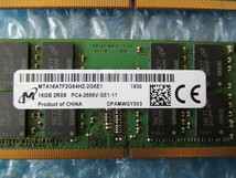 Micron ADTEC 16GB×2枚 計32GB DDR4 PC4-2666V-SE1-11 中古動作品 ノートPC用 メモリ【NM-402】_画像2