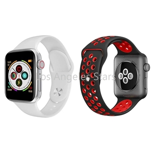 アップルウォッチ バンド apple watch band 2個セット 42mm 44mm series5 4 3 2 1 ベルト 交換 送料無料 スポーツ シリコン ラバー 白 赤