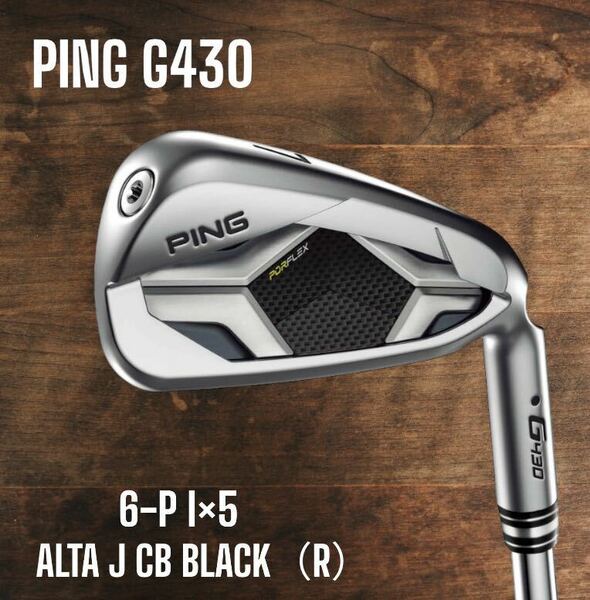 PING ピン G430 アイアン 6-P 5本セット ALTA J CB BLACK R
