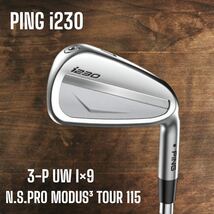 PING ピン i230 アイアン 3-P UW 9本セット N.S.PRO MODUS3 TOUR 115_画像1