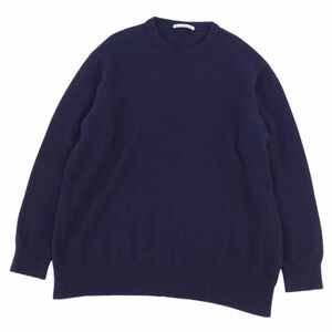 美品 アクネストゥディオズ Acne Studios ニット セーター プルオーバー ウール カシミヤ トップス メンズ XL ネイビー cf03ol-rm18e26960