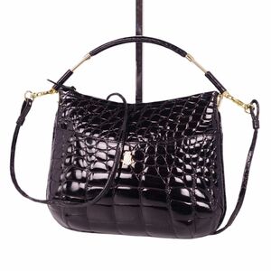  crocodile CROCODILE bag 2way handbag shoulder bag car i knee black kowani leather bag lady's cf03mm-rm05f09181