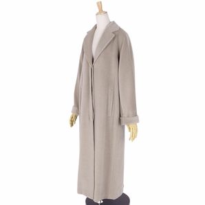 マックスマーラ Max Mara コート 白タグ ロングコート ウール カシミヤ アウター レディース JI40 グレーベージュ cf03ol-rm05f09220の画像4