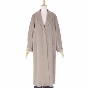 マックスマーラ Max Mara コート 白タグ ロングコート ウール カシミヤ アウター レディース JI40 グレーベージュ cf03ol-rm05f09220