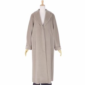 マックスマーラ Max Mara コート 白タグ ロングコート ウール カシミヤ アウター レディース JI40 グレーベージュ cf03ol-rm05f09220の画像1