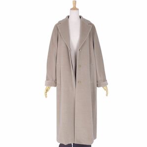 マックスマーラ Max Mara コート 白タグ ロングコート ウール カシミヤ アウター レディース JI40 グレーベージュ cf03ol-rm05f09220の画像2