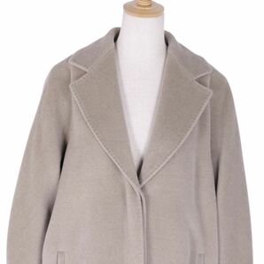 マックスマーラ Max Mara コート 白タグ ロングコート ウール カシミヤ アウター レディース JI40 グレーベージュ cf03ol-rm05f09220の画像3