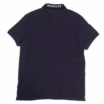 モンクレール MONCLER シャツ ポロシャツ 2021年 半袖 ショートスリーブ ロゴ 鹿の子 トップス メンズ M ネイビー cf03oe-rm11f09287_画像3