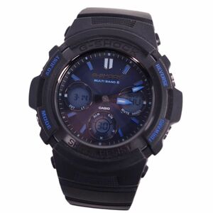 美品 カシオ Gショック CASIO G-SHOCK AWG-M100SF 5230 ST MULTI BAND 6 マルチバンド タフソーラー ストップウォッチ cf03dd-rm05f09353