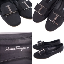 サルヴァトーレ フェラガモ Salvatore Ferragamo パンプス ヴァラ レース シューズ レディース 6D(23.5cm相当) ブラック cf03mm-rm05f09184_画像9