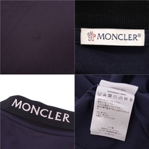 モンクレール MONCLER シャツ ポロシャツ 2021年 半袖 ショートスリーブ ロゴ 鹿の子 トップス メンズ M ネイビー cf03oe-rm11f09287_画像5