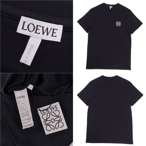 未使用 ロエベ LOEWE Tシャツ カットソー 半袖 ショートスリーブ アナグラム トップス メンズ S ブラック cf03oe-rm11f09295の画像5