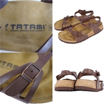 ビルケンシュトック BIRKENSTOCK サンダル TATAMI ストラップ レザー コルク メンズ 39(25.5cm相当) ブラウン cf03on-rm04c14726_画像9