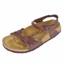 ビルケンシュトック BIRKENSTOCK サンダル TATAMI ストラップ レザー コルク メンズ 39(25.5cm相当) ブラウン cf03on-rm04c14726_画像1