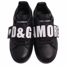 ドルチェ&ガッバーナ DOLCE&GABBANA スニーカー ローカット ロゴ カーフレザー シューズ レディース 36 ブラック cg04on-rm10e24124_画像4