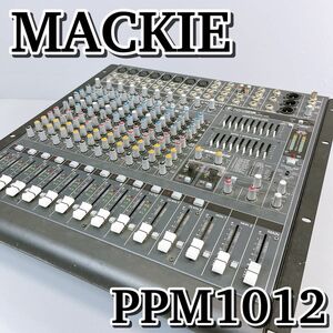 通電確認済　MACKIE PPM1012 / マッキー　プロフェッショナル　パワードミキサー　ジャンク扱い　レコーディング　機器