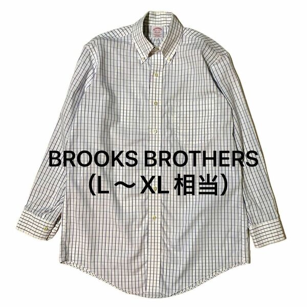 【美品】高級シャツ BROOKS BROTHERS ノンアイロン 長袖シャツ チェック 古着 ブルックスブラザーズ