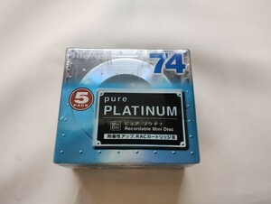 マクセル MD　PPMD-74F.5P ミニディスク5枚セット　maxell　ピュアプラチナ74分　未開封品　miniDisc その2