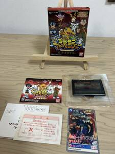 ☆美品☆BANDAI WS デジモンアドベンチャー　ワンダースワン　ソフト1つ説明書　箱　付録　特典非売品カード1枚　箱説 動作確認済み