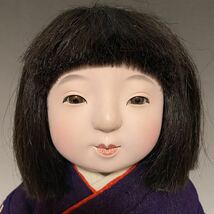 ◆時代 市松人形 お座り市松 40cm 女の子 古代縮緬 日本人形_画像4