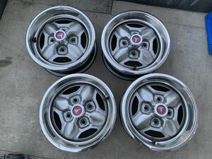  free shipping old car wheel Toyota GT wheel original wheel 13 -inch 5J4HPCD114.3 stainless steel ring attaching daruma Celica etc. steel wheel 