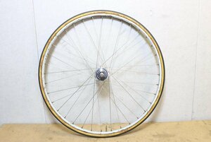 ○ARAYA アラヤ GOLDリム SHIMANO シマノ HB-7600 DURA-ACE ピスト 固定ギア TRACK NJS チューブラー 手組 リアホイール