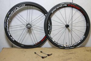 値下げ!○Campagnolo カンパニョーロ BORA ONE 35 AC3 シマノフリー 11s対応 ブライトラベル クリンチャー カーボンホイールセット 美品