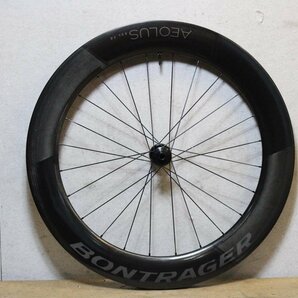 ○BONTRAGER ボントレガー AEOLUS RSL 75 DISC クリンチャー チューブレス フロントホイールセット 難ありの画像2