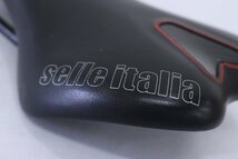 ★selle ITALIA セライタリア SLR DE ROSA サドル MANGANESEレール 美品_画像4