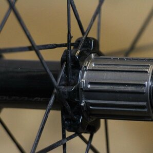 ○SHIMANO シマノ WH-9000-C50-CL DURA-ACE シマノフリー 11s対応 クリンチャー カーボンハイブリッドリム リアホイール 難ありの画像4