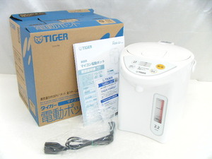 TIGER タイガー マイコン 電動ポット PDR-G221 W ホワイト 2.2L 2023年製 未使用品 ③