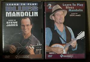 LEARN TO PLAY BLUES MANDOLIN DVD 2 pieces set 