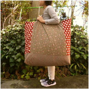  входить ., входить .!3200 иен Mini rose ( хаки ) очень большой futon сумка ручная работа мелкие вещи 