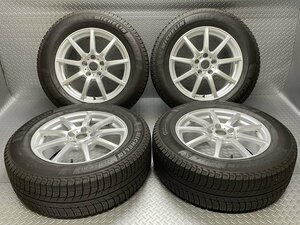 【中古】ハリアー RAV4 weds 17×7J+38 5穴114.3 ミシュラン X-アイス3+ 225/65R17 MICHELIN X-ICE 3+ ハブ径73 (23050263)$