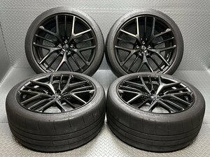 【中古】R35 GT-R 後期 純正20x9.5J+45 20x10.5J+25 5穴114.3 ダンロップ255/40ZRF20 285/35ZRF20 (24020165)