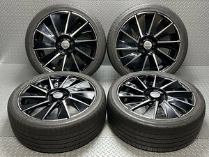 【中古】WALD ヴァルド 18x7J+48 5穴100 ダンロップ ルマン ファイブ 225/40R18 DUNLOP LE MANS V BALCAS B11-C (24020162)$