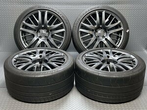 【中古】R35 GT-R後期 純正20x9.5J+45 20x10.5J+25 5穴114.3 ブリヂストン ポテンザRE070R（R2）255/40ZRF20 285/35ZRF20 RAYS(24020088)