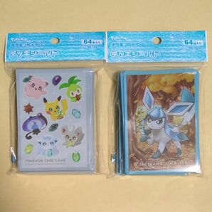 ポケモンカード　デッキシールド　スリーブ　進化の石　SHINKA NO ISHI グレイシア　ピッピ　チュリネ　ピカチュウ