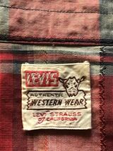 LEVI'S1950〜1960年代2Hネームヴィンテージウエスタンシャツ長袖サイズM_画像1