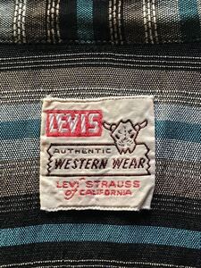 LEVI'S1950〜1960年代2HORNネームメンズウエスタンシャツサイズM