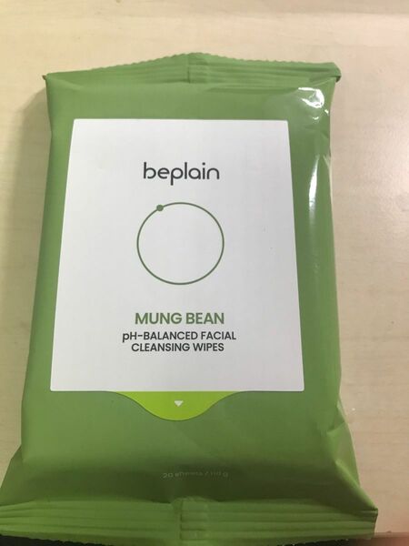 [未開封]beplain 緑豆弱酸性クレンジングウォーターティッシュ 20枚 