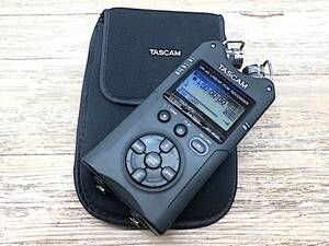 3/061【小傷・汚れ有り】 TASCAM リニアPCMレコーダー DR-40 オーディオレコーダー ソフトケース付き