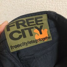 FREECITY フリーシティ コーデュロイショーツ ショートパンツ ロゴ HRM ハリウッドランチマーケット ハリラン W28 ネイビー(紺)_画像7